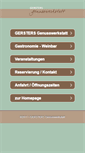 Mobile Screenshot of gersters-genusswerkstatt.de